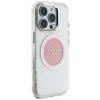 Чохол Guess IML Metal Colored Circle Classic Logo для iPhone 16 Pro Pink with MagSafe (GUHMP16LHTDRCEDP)