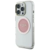 Чохол Guess IML Metal Colored Circle Classic Logo для iPhone 16 Pro Max Pink with MagSafe (GUHMP16XHTDRCEDP)