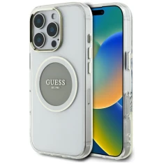 Чохол Guess IML Metal Colored Circle Classic Logo для iPhone 16 Pro Max Black with MagSafe (GUHMP16XHTDRCEDG)