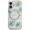Чохол Guess Resin Flower Glitter для iPhone 16 Turquoise with MagSafe (GUHMP16SRBFGFGMQ)