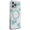 Чохол Guess Resin Flower Glitter для iPhone 16 Pro Turquoise with MagSafe (GUHMP16LRBFGFGMQ)