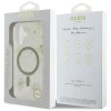 Чехол Guess Resin Flower Glitter для iPhone 16 Beige with MagSafe (GUHMP16SRBFGFGME)