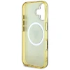 Чохол Guess IML Metal Glitter 4G Circle Triangle для iPhone 16 Brown with MagSafe (GUHMP16SHG4PRTGW)