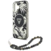 Чохол Guess Palm Trees Triangle Pearl Strap для iPhone 16 Black with MagSafe (GUHMP16SHPCTPLSK)