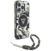 Чохол Guess Palm Trees Triangle Pearl Strap для iPhone 16 Pro Black with MagSafe (GUHMP16LHPCTPLSK)