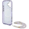 Чохол Guess Palm Trees Triangle Pearl Strap для iPhone 16 Purple with MagSafe (GUHMP16SHPCTPLSU)