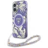 Чохол Guess Palm Trees Triangle Pearl Strap для iPhone 16 Purple with MagSafe (GUHMP16SHPCTPLSU)