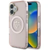 Чохол Guess IML Metal Mountain Logo для iPhone 16 Pink with MagSafe (GUHMP16SHFGTMSLSP)
