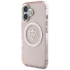 Чохол Guess IML Metal Mountain Logo для iPhone 16 Pink with MagSafe (GUHMP16SHFGTMSLSP)