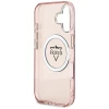 Чохол Guess IML Metal Mountain Logo для iPhone 16 Pink with MagSafe (GUHMP16SHFGTMSLSP)