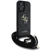 Чохол Guess 4G Big Logo Cord Strap Crossbody для iPhone 16 Plus Black (GUHCP16MP4GMGCRK)