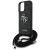 Чохол Guess 4G Big Logo Cord Strap Crossbody для iPhone 16 Plus Black (GUHCP16MP4GMGCRK)