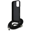 Чохол Guess 4G Big Logo Cord Strap Crossbody для iPhone 16 Plus Black (GUHCP16MP4GMGCRK)