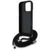 Чохол Guess 4G Big Logo Cord Strap Crossbody для iPhone 16 Pro Max Black (GUHCP16XP4GMGCRK)