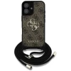 Чохол Guess 4G Big Logo Cord Strap Crossbody для iPhone 16 Brown (GUHCP16SP4GMGCRW)