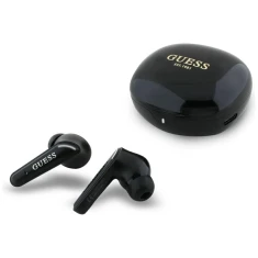 Бездротові навушники Guess Flat Classic Logo Electroplated Black (GUTWST7FCEEK)