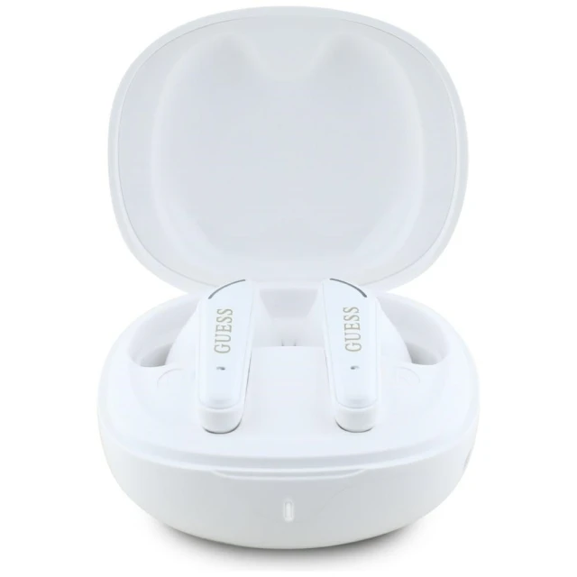 Бездротові навушники Guess Flat Classic Logo Electroplated White (GUTWST7FCEEH)