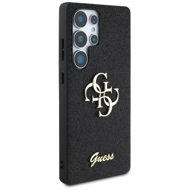 Чохол Guess Glitter Script Big 4G для Samsung Galaxy S25 Ultra (S938) Black (GUHCS25LHG4SGK)
