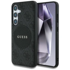 Чохол Guess 4G Round Patch Classic Logo для Samsung Galaxy S25 (S931) Black with MagSafe (GUHMS25SP4PGRSGK)