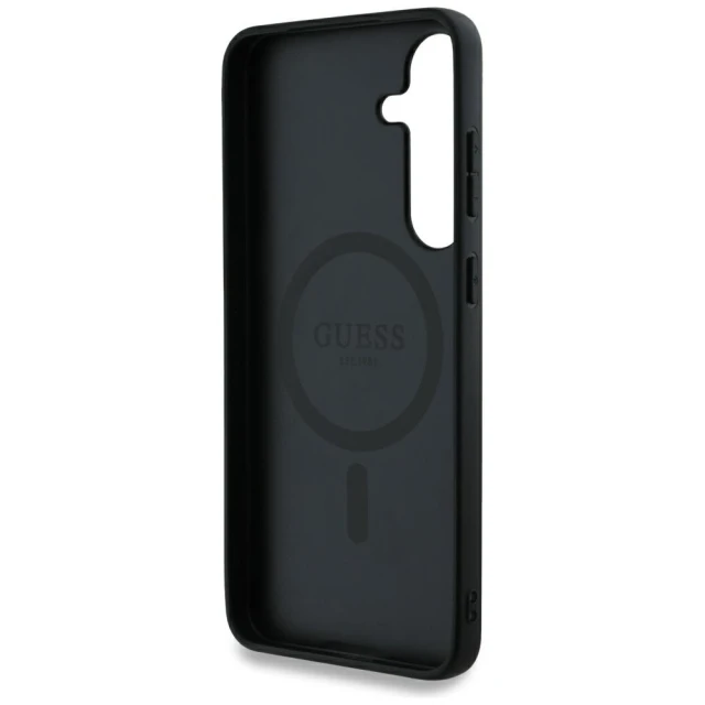 Чохол Guess 4G Round Patch Classic Logo для Samsung Galaxy S25 (S931) Brown with MagSafe (GUHMS25SP4PGRSGW)