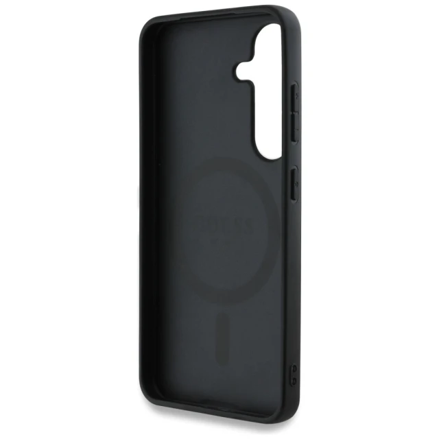 Чохол Guess 4G Round Patch Classic Logo для Samsung Galaxy S25 Plus (S936) Pink with MagSafe (GUHMS25MP4PGRSGP)