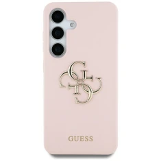 Чохол Guess Silicone Big 4G Logo Bottom Script для Samsung Galaxy S25 Ultra (S938) Pink (GUHCS25LS4SMDP)