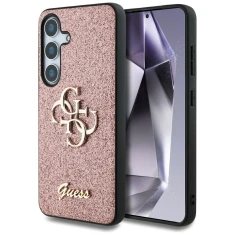 Чохол Guess Glitter Script Big 4G для Samsung Galaxy S25 (S931) Pink (GUHCS25SHG4SGP)