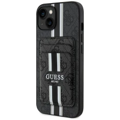 Чохол Guess 4G Stripes Wallet для iPhone 15 Black with MagSafe (GUBPHCP15SP4RPSK)
