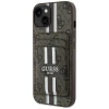 Чохол Guess 4G Stripes Wallet для iPhone 15 Brown with MagSafe (GUBPHCP15SP4RPSW)