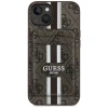 Чохол Guess 4G Stripes Wallet для iPhone 15 Brown with MagSafe (GUBPHCP15SP4RPSW)