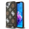 Чехол Guess PU 4G Peony для iPhone 16e Brown with MagSafe (3666339453305)