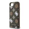 Чехол Guess PU 4G Peony для iPhone 16e Brown with MagSafe (3666339453305)