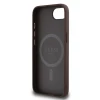 Чехол Guess PU 4G Peony для iPhone 16e Brown with MagSafe (3666339453305)