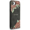 Чехол Guess 4G Flowers Print для iPhone 16e Black with MagSafe (GUHMPSE4P4ROPEMCK)