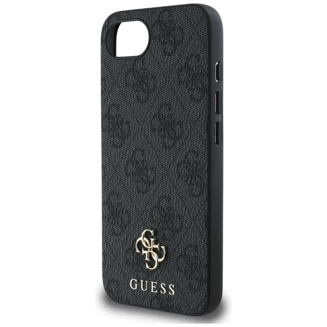 Чохол Guess 4G Small Metal Logo для iPhone 16e Black with MagSafe (GUHMPSE4P4SM4MK)
