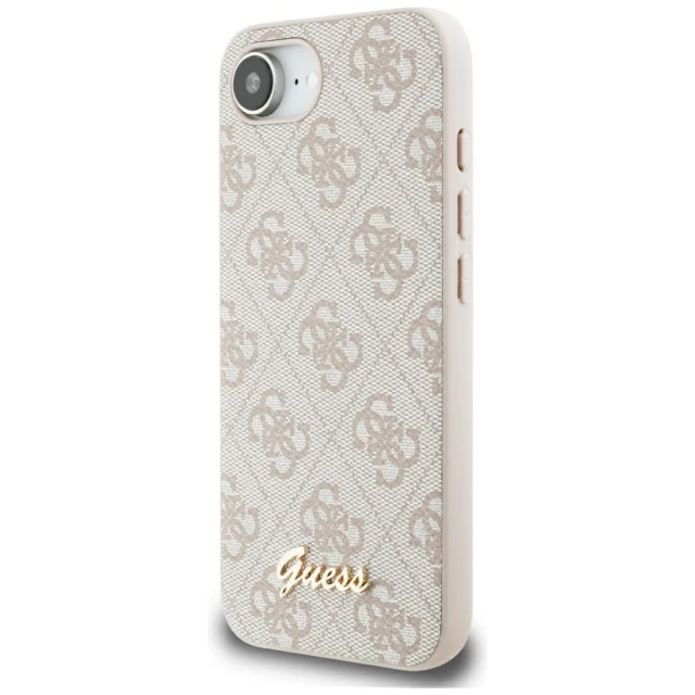 Чехол Guess 4G Script Logo для iPhone 16e Pink with MagSafe (GUHMPSE4HG4SHP)