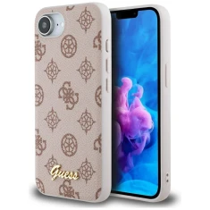Чохол Guess Peony Script для iPhone 16e Brown with MagSafe (GUHMPSE4PGPYSW)