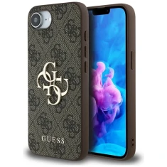 Чохол Guess 4G Big Metal Logo для iPhone 16e Brown (GUHCPSE44GMGBR)
