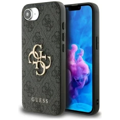 Чохол Guess 4G Big Metal Logo для iPhone 16e Black (GUHCPSE44GMGGR)