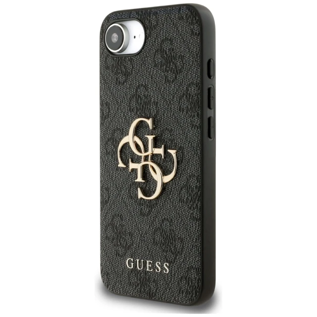 Чохол Guess 4G Big Metal Logo для iPhone 16e Black (GUHCPSE44GMGGR)