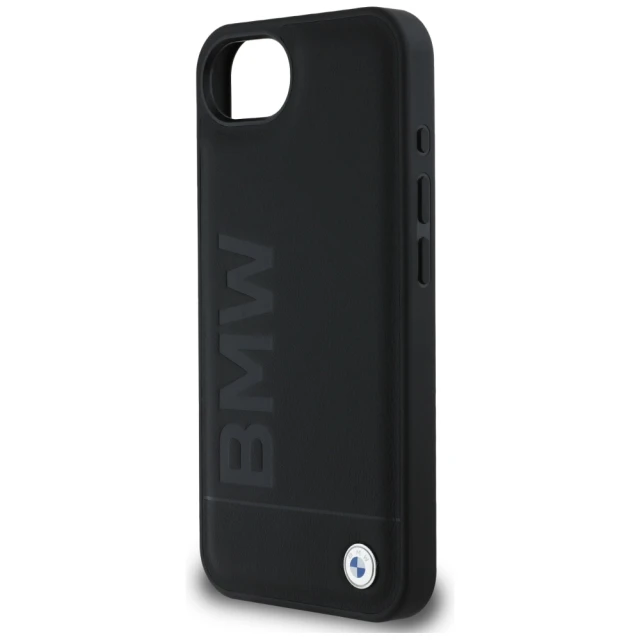Чохол BMW Leather Hot Stamp для iPhone 16e Black (BMHCPSE4SLLBK)