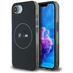 Чохол BMW IML Metal White Circle для iPhone 16e Black with MagSafe (BMHMPSE424HBMKH)