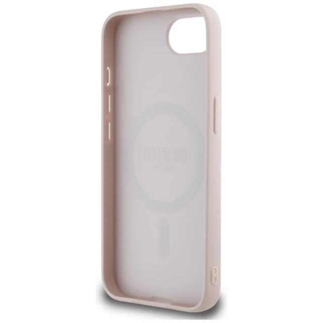 Чохол Guess 4G Round Patch Classic Logo для iPhone 16e Pink with MagSafe (GUHMPSE4P4PGRSGP)