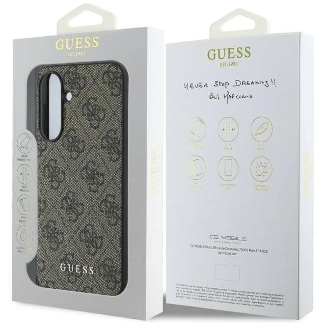 Чохол Guess 4G Charms Collection для Samsung Galaxy A56 5G (A566) Brown (GUHCSA56GF4GBR)