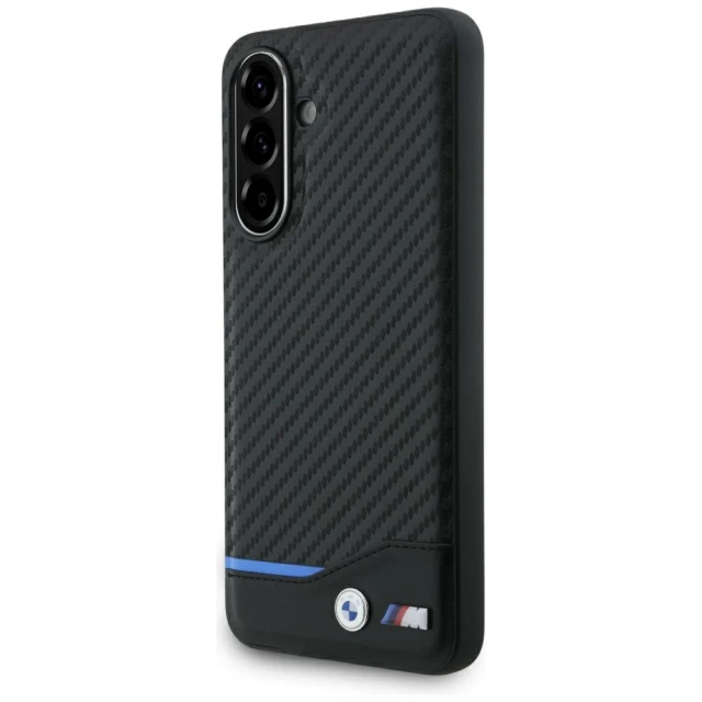 Чохол BMW Leather Carbon для Samsung Galaxy A56 5G (A566) Black (BMHCSA5622NBCK)