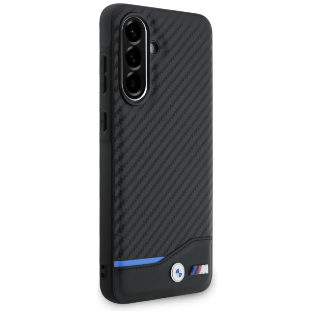 Чохол BMW Leather Carbon для Samsung Galaxy A56 5G (A566) Black (BMHCSA5622NBCK)