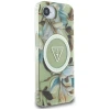 Чохол Guess Glitter Flowers Triangle Buttons для iPhone 16e Green with MagSafe (GUHMPSE4HFLPEDN)