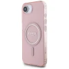 Чохол Guess IML Glitter Circle для iPhone 16e Pink with MagSafe (GUHMPSE4HFGEREP)
