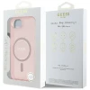 Чохол Guess IML Glitter Circle для iPhone 16e Pink with MagSafe (GUHMPSE4HFGEREP)