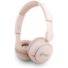 Бездротові навушники Guess Metal Logo Script Pink (GUBHV6SCP)